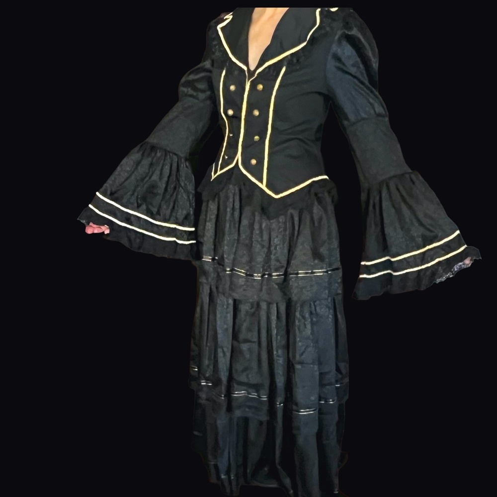 Black Victorian/Dickens Era/ Civil War / Steampunk/ long 2p outfit